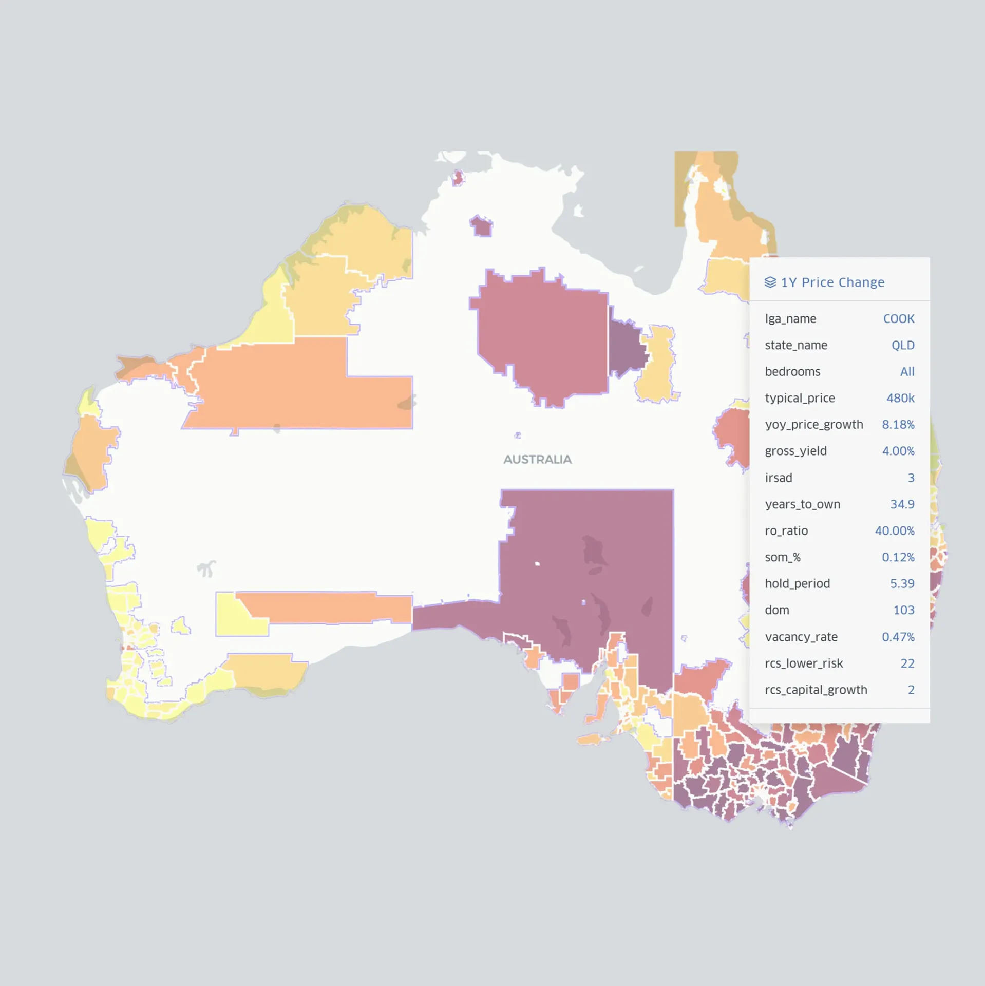 GeoDex Suburb Heatmaps GeoDex Heatmaps